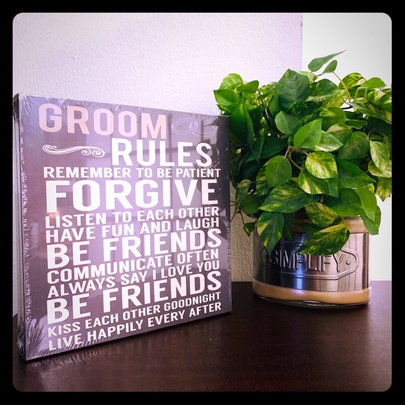 GROOM RULES PLAQUE NWT - Picture 2 of 5